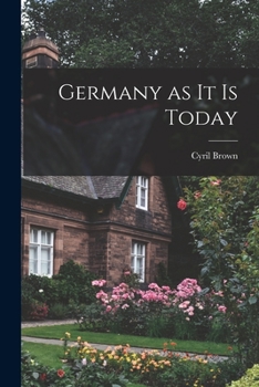 Paperback Germany as it is Today Book