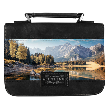 Misc. Bible Cover Med All Things Scenic Phil. 4:13 Book