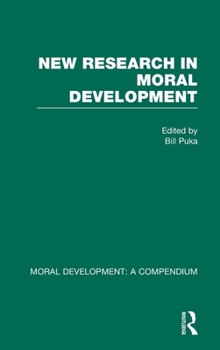 Hardcover New Research in Moral Development Book
