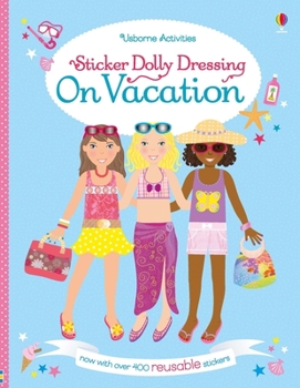 Paperback Sticker Dolly Dressing on Vacation Book