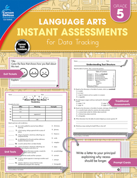 Paperback Instant Assessments for Data Tracking, Grade 5: Language Arts Book