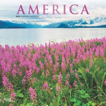 Calendar America 2025 12 X 24 Inch Monthly Square Wall Calendar Foil Stamped Cover Plastic-Free Book