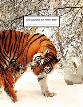 Who will save our home, dear?: Sketch book - Inspiring gift for nature lover - Elegant blank 8.5 x 11 inches pages - Perfect for drawing and sketching