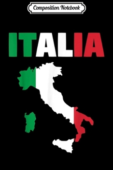 Composition Notebook: Italia Azurra Vintage Italy Retro Italian Flag  Journal/Notebook Blank Lined Ruled 6x9 100 Pages