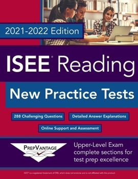 Paperback ISEE Reading: New Practice Tests, 2021-2022 Edition Book