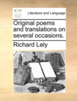 Paperback Original Poems and Translations on Several Occasions. Book