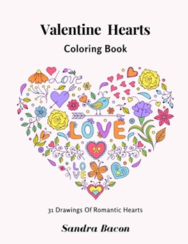Paperback Valentine Hearts Coloring Book