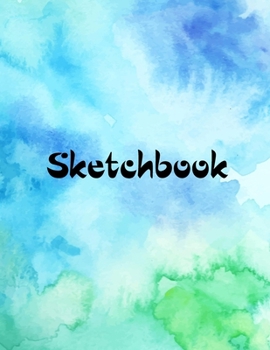 Paperback Sketch Book: Notebook for Drawing, Writing, Painting, Sketching or Doodling, 120 Pages, 8.5" x 11". Blue Marble Background Cover Sk Book