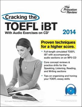 Paperback Cracking the TOEFL iBT with Audio CD, 2014 Edition (College Test Preparation) Book