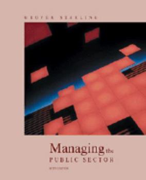 Hardcover Managing the Public Sector Book