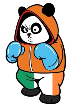 Paperback Ireland Boxing Panda: Dot Grid Journal, Notebook or Diary (Size 6x9) with 120 Pages Book