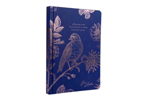 Jane Austen-Indulge Your Imagination Softcover Notebook [Navy/Bird]