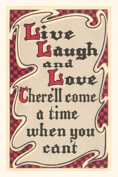 Paperback Vintage Journal Live, Laugh and Love Book