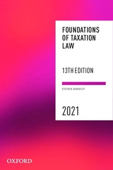 Paperback Foundations of Taxation Law 2021 Book