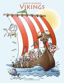 Paperback Livre de coloriage Vikings 1 [French] Book