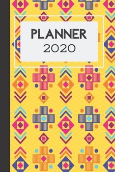 Planner 2020: Weekly Planner Journals for Teen Girls Friend Mom Her, Cute Notebook Organiser, Week Per Page, 50 Pages Ruled White Paper, 106 pages