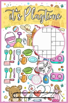 Paperback It's Playtime: Activity Book For Kids 4-8 Years, Creative Workbook for Holiday, Maze, Word Search and More Book