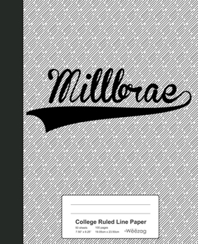 Paperback College Ruled Line Paper: MILLBRAE Notebook Book
