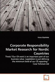 Paperback Corporate Responsibility Market Research for Nordic Countries Book