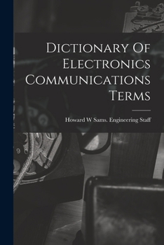 Paperback Dictionary Of Electronics Communications Terms Book