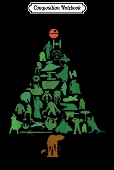 Paperback Composition Notebook: Star Wars Holiday Christmas Tree Journal/Notebook Blank Lined Ruled 6x9 100 Pages Book