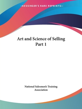 Paperback Art and Science of Selling Part 1 Book