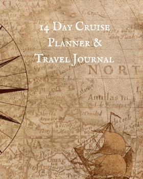 Paperback 14 Day Cruise Planner & Travel Journal Book