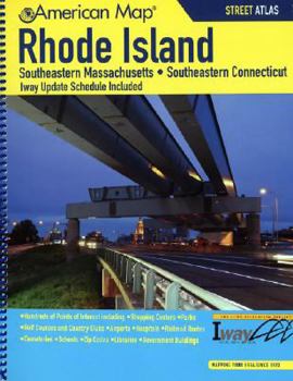 Spiral-bound Rhode Island Street Atlas: Southeastern Massachusetts - Southeastern Connecticut Book