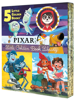 Hardcover Pixar Little Golden Book Library (Disney/Pixar): Coco, Up, Onward, Soul, Luca Book