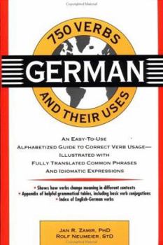 Paperback 750 German Verbs and Their Uses Book