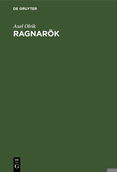 Hardcover Ragnarök: Die Sagen Vom Weltuntergang [German] Book