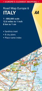 Road Map Italy - Book  of the AA Road Map Europe