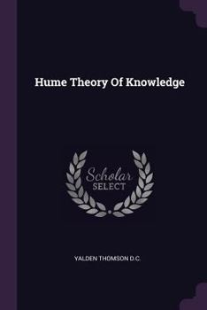 Paperback Hume Theory Of Knowledge Book