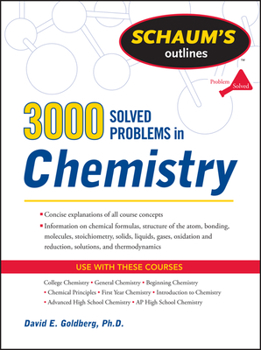 Paperback 3,000 Solved Problems in Chemistry Book