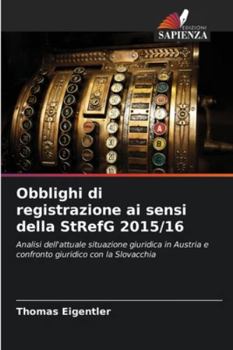 Paperback Obblighi di registrazione ai sensi della StRefG 2015/16 [Italian] Book