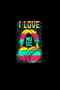 i love music Notebook: Blank Lined Notebook Journal for Work, School, Office | 6x9 110 page