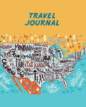 Paperback Travel Journal: Kid's Travel Journal. Simple, Fun Holiday Activity Diary and Scrapbook to Write, Draw and Stick-In. (USA Map, Vacation Book