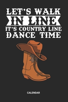 Paperback Calendar: Line Dance Boots Themed Weekly and Monthly Calendar Planner (6x9 inches) ideal as a riverdance or square dance Calenda Book