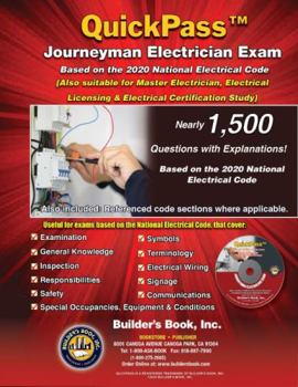 Perfect Paperback Journeyman Electrician QuickPass Exam Guide Based On The 2020 NEC Book