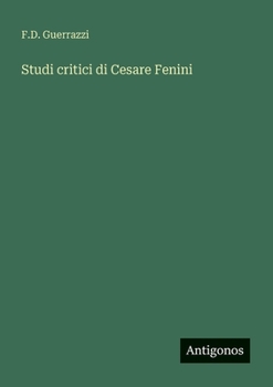 Paperback Studi critici di Cesare Fenini [Italian] Book