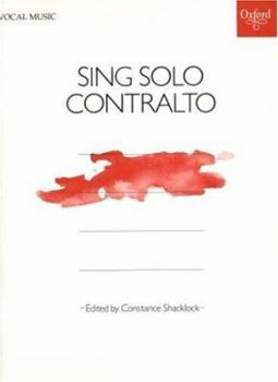 Paperback Sing Solos: Contralto Book