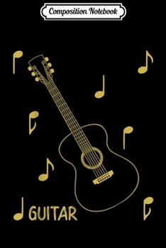 Composition Notebook: Music Notes Acoustic Guitar Journal/Notebook Blank Lined Ruled 6x9 100 Pages