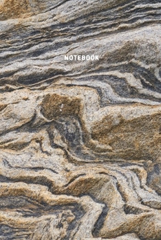 Marble Notebook: Watercolor Brown Blue Marble Composition Book Journal Diary For Kids Teens School Notes