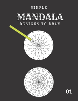 Paperback Simple MANDALA designs to draw: How to draw mandala book