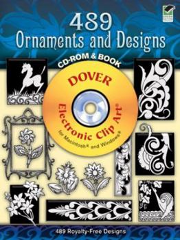 Paperback 489 Ornaments and Designs CD-ROM and Book [With CDROM] Book