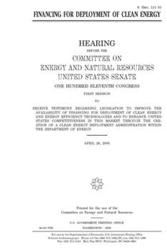Paperback Financing for deployment of clean energy Book