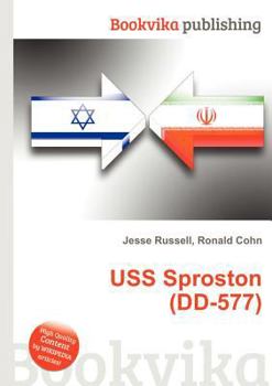 Paperback USS Sproston (DD-577) Book