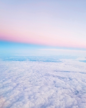 Journal: 200 Lined & Dated Pages, Cotton Candy Clouds, 8x10 Inches, Diary & Notebook for Writing, Brainstorming, Tracking & More
