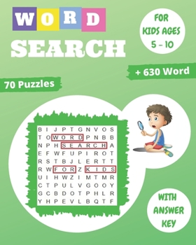 Paperback word search for kids ages 5-10: Entertain your child for hours with this fun and learning activity book! Book