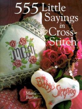 Hardcover 555 Little Sayings in Cross-Stitch Book